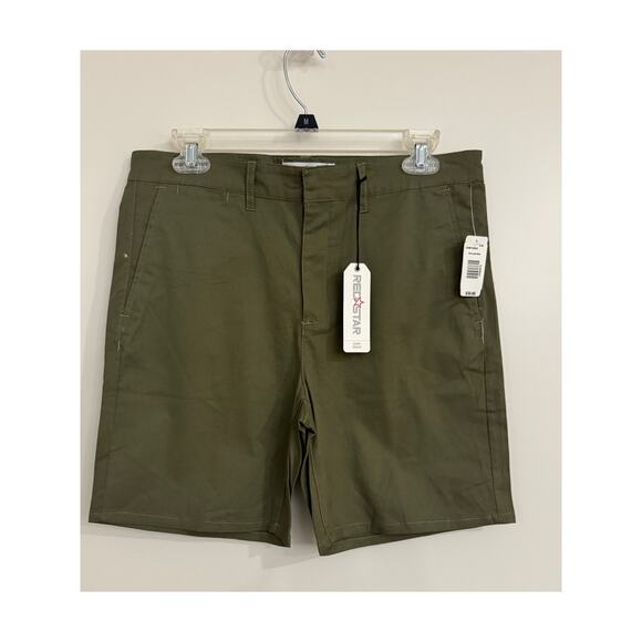 Red Star Olive Green Chino Shorts β Size 6 / 28 | NWT - Picture 5 of 6